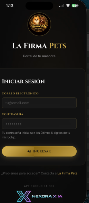 App La Firma Pets